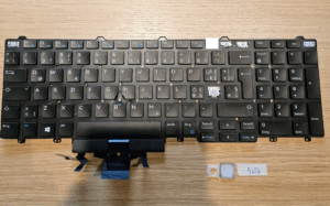 Clavier rétroéclairé de remplacement pour Dell Latitude 5580 (disposition QWERTZ : 02R2P6)