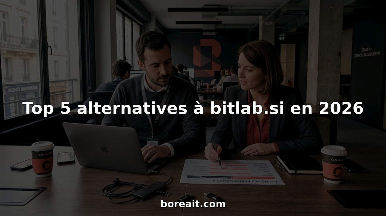 Deux collègues échangent au bureau pour déterminer quelle solution informatique serait la plus adaptée à leurs besoins.