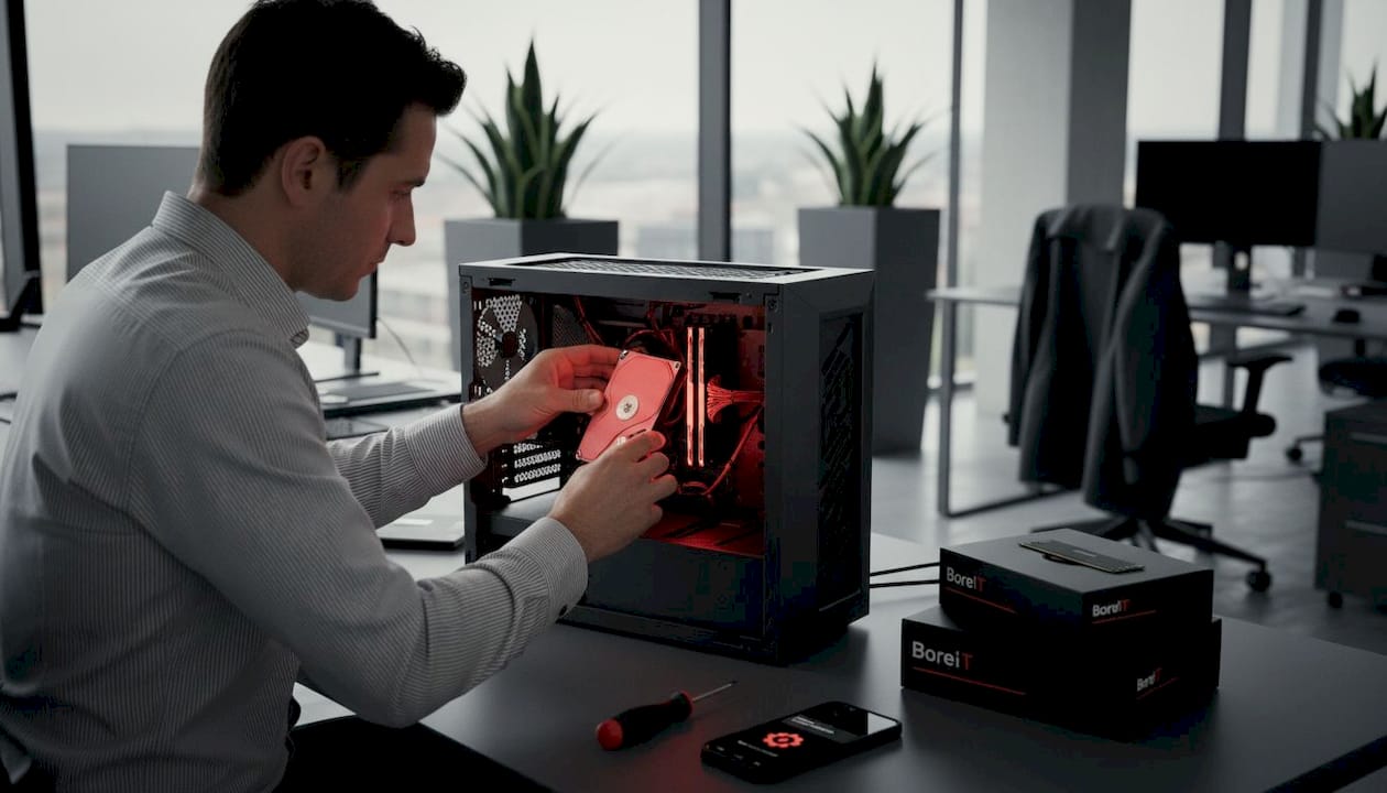 Comment installer un disque dur dans un environnement de bureau