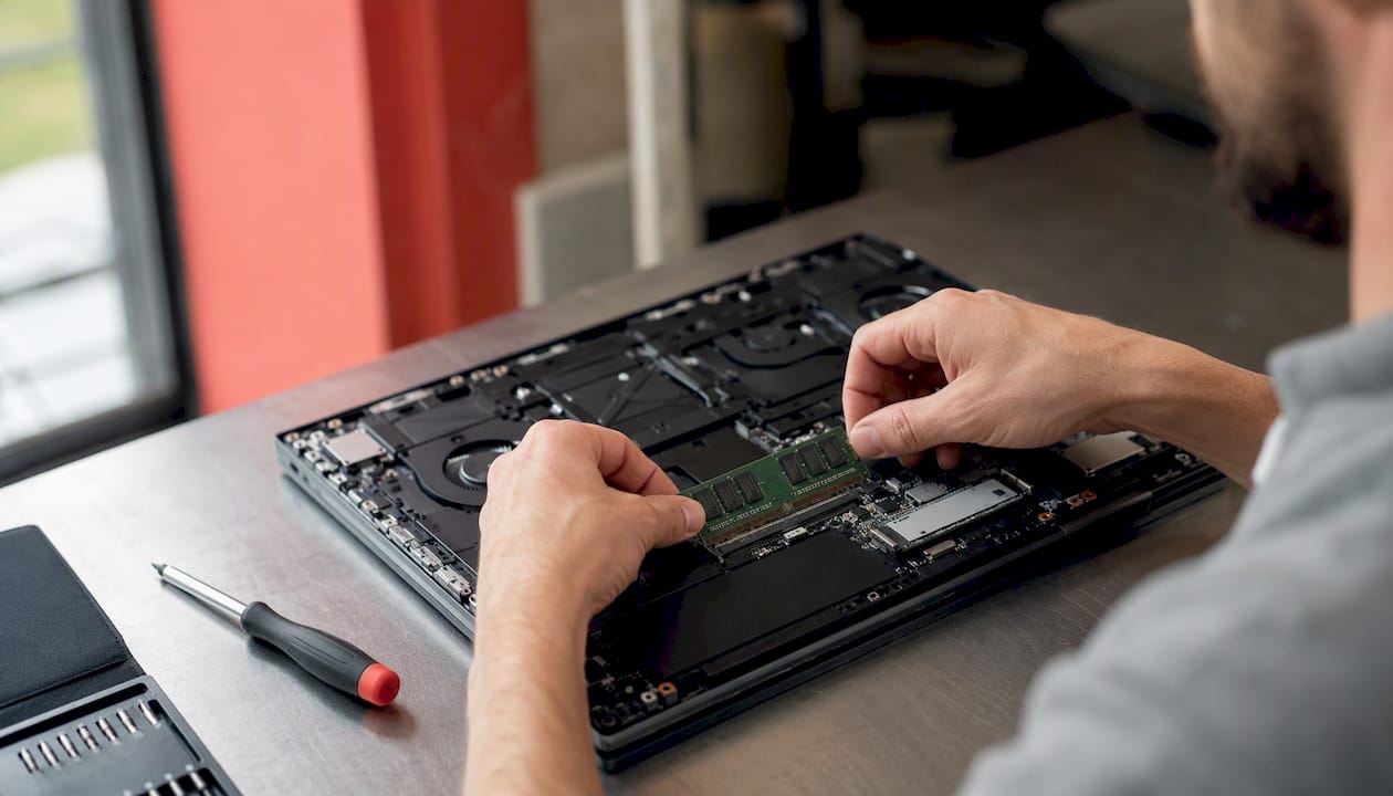 Comment ajouter ou remplacer une barrette mémoire SO-DIMM sur un ordinateur portable