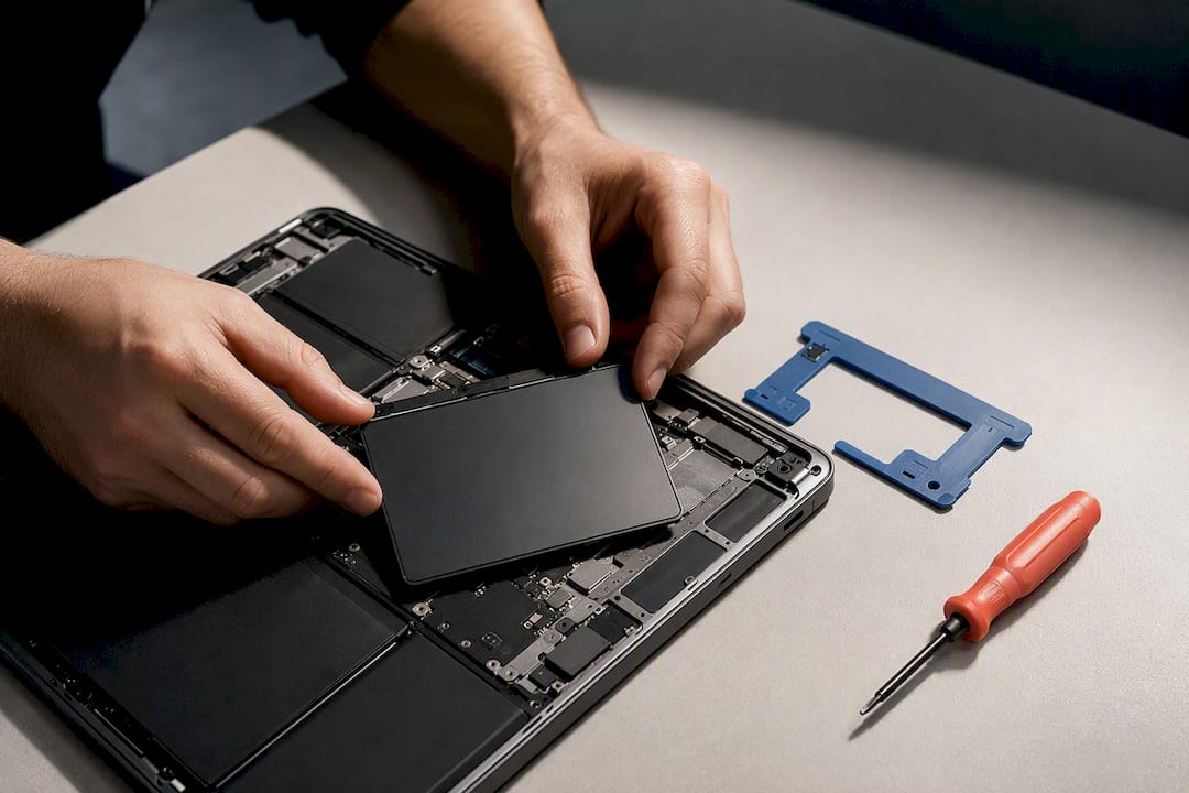 Remplacement précis du pavé tactile