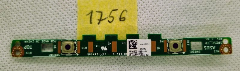 1205C Ploča za proširenje 1205C TP Rev1.1G za prijenosno računalo Asus 1205C - ploča s gumbima dodirne podloge