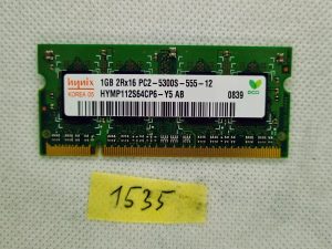 1GB Hynix HYMP112S64CP6-Y5 AB PC2-5300S-555-12 prijenosno računalo SO-DIMM RAM memorija