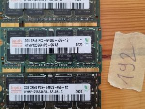 Hynix 2GB PC2-6400s 666-12 OEM prijenosno računalo Sodimm RAM/DDR2 800MHz
