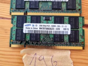 Samsung 1GB 2Rx8 PC2-5300S-555-12-E3 DDR2 667Mhz CL5 200pin SODIMM RAM