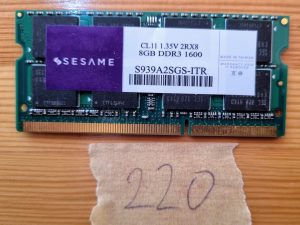 SESAME CL11 1.35V 2RX8 8GB DDR3 1600 RAM memorija