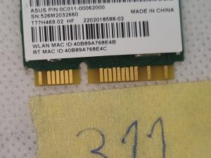Wi-Fi bežična shema za ASUS X554L seriju - X554LJ ploča BLUETOOTH kartica MT7630E