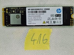 HP EX900 M.2 250 GB PCIe 3.1 x 4 NVMe 3D TLC NAND interni solid state disk (SSD)
