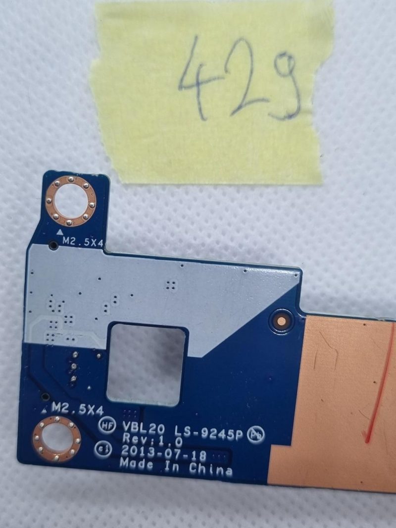 Originalni HP ZBook 15 G2 čitač audio SD kartica USB port ploča VBL20 LS-9245P - Slika 2