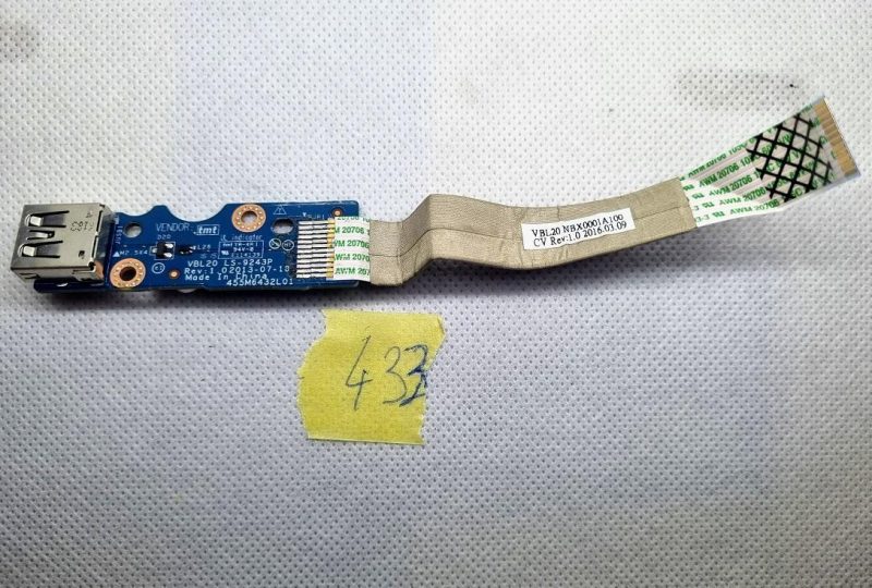 HP ZBook 15 15.6" originalna ploča USB priključka za prijenosno računalo s kabelom LS-9243P ER*