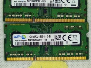 Samsung 4GB DDR3L 1600MHz prijenosno računalo RAM PC3L 12800S 1Rx8 memorija 204Pin SODIMM m471b173db0-yk0