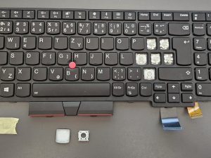 RTDpart tipka na tipkovnici prijenosnog računala za Lenovo Thinkpad 13 Gen 2 T470S T460S UK - pozadinsko osvjetljenje | SN20Q84155 | QUERTZ Raspored | Zamjenski ključ