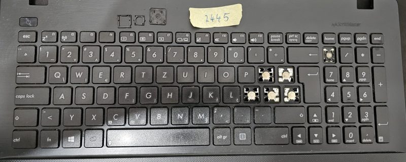 Pojedinačna tipka za tipkovnicu prijenosnog računala za Asus F552 seriju - UK raspored, bez pozadinskog osvjetljenja - dio OKNBO-612BWB00