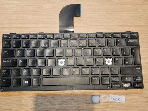 Dell Latitude 5414 QWERTY tipkovnica s pozadinskim osvjetljenjem, zamjena tipki 03N36K