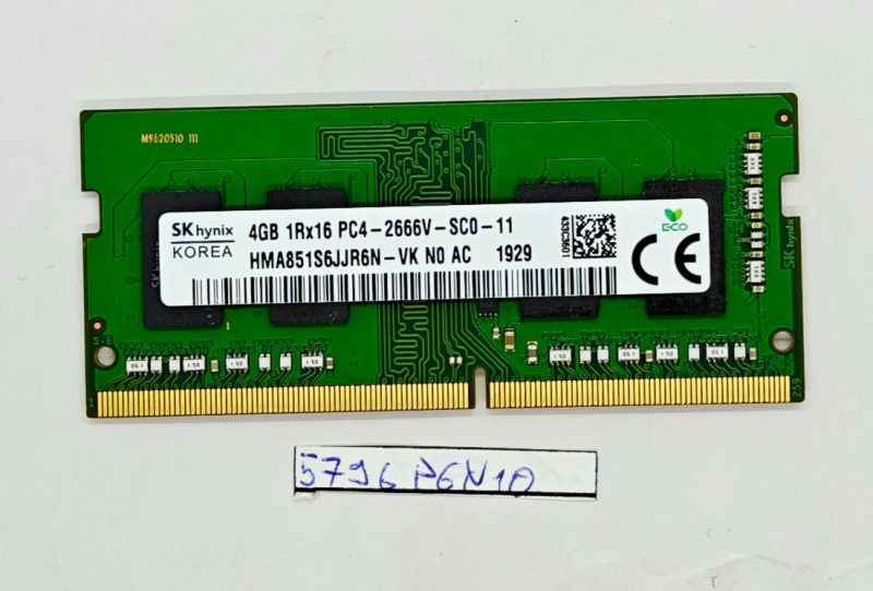 4GB 1Rx16 PC4-2666V SC0 11 DDR4 RAM za prijenosno računalo – originalna nadogradnja memorije