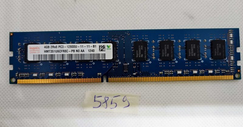 4GB 2Rx8 PC3-12800U 1600MHz DDR3 RAM memorijski modul za stolna računala