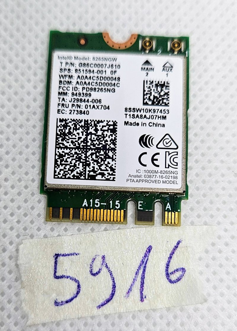 8265NGW WiFi kartica SPS 851594-001 867 Mbps Dual Band 802.11ac | Dijelovi prijenosnog računala