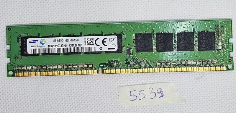 8GB 2Rx8 PC3-14900E RAM ECC Desktop memorija M391B1G73QH0 - rabljeni dijelovi