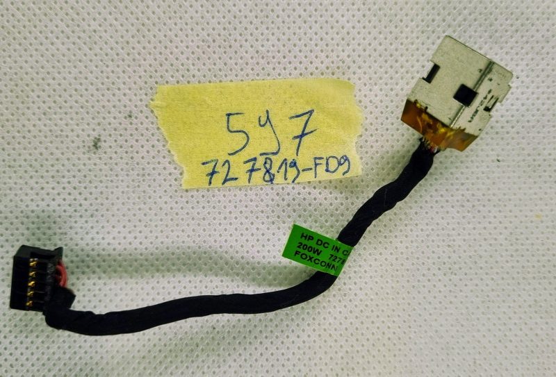 AC DC utičnica s kabelom za HP ZBOOK 15 17 G1 G2 727819-SD9 727819-FD9