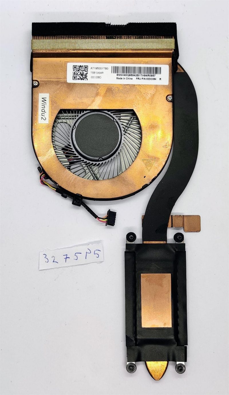 AT169001TB0 CPU hladnjak za prijenosno računalo Lenovo ThinkPad T480 T470 - 01YR202 - Slika 2