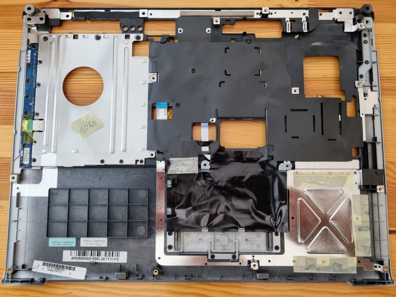 Oslonac za dlan + podloga za dodir Acer Aspire 5630 5650 15.4" Original srebrno crna AP008000G00 - Slika 2