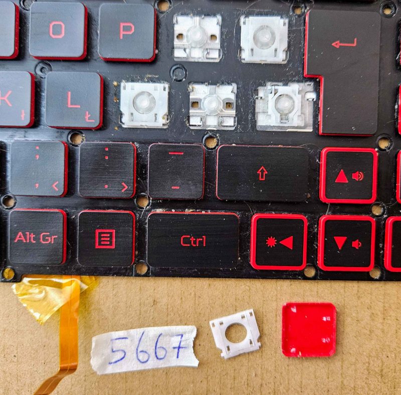 Acer Nitro AN515 AN517 talijanske tipke na tipkovnici LG05P_N14BRL – dijelovi prijenosnog računala - Slika 2