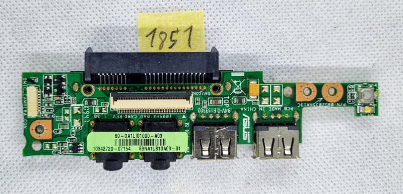 Asus Eee PC 1005PR audio USB ploča 60-0A1LI01000-A03 - Slika 2