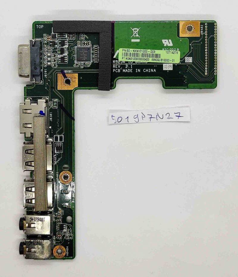 Asus K52J USB IO ploča – originalni zamjenski dio | Ploča sučelja visoke kvalitete