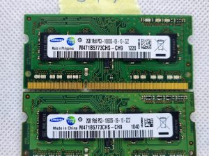 2 x Samsung 4GB RAM 1Rx8 PC3-10600S M471B5773CHS-CH9 1333MHz memorijski modul za prijenosno računalo