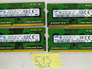 VELIKO 4 X Samsung M471B5173QH0-YK0 4GB 1RX8 PC3L-12800S 1600MHZ memorija prijenosnog računala