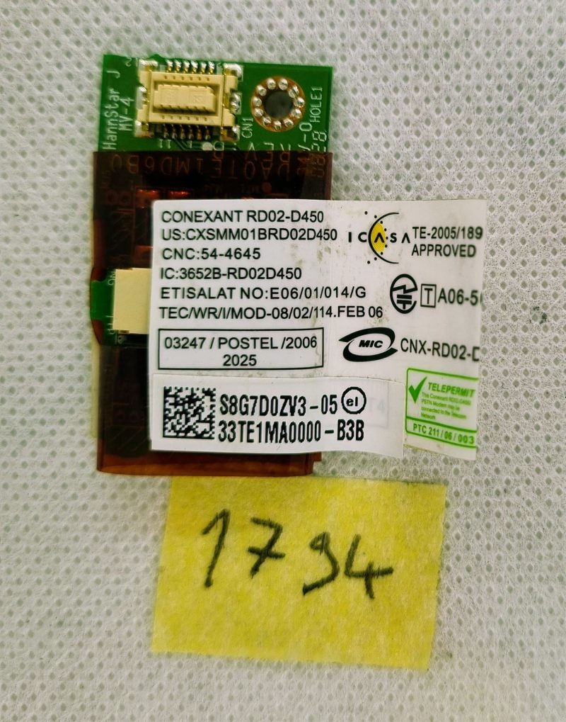 Conexant RD02-D450 prijenosno računalo 56k modem Toshiba - pouzdana internetska veza