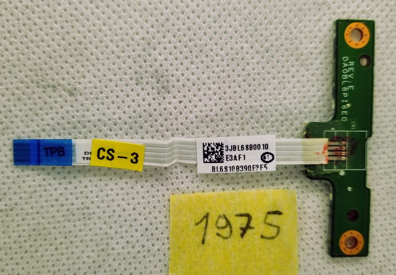 DA0BL6PI6E0 originalna Toshiba ploča za uključivanje/isključivanje dodirne podloge s kabelom Satellite L755 - Slika 2