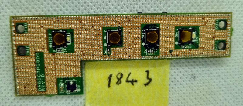 DA0GC3PI8D0 kartica s gumbima za Lenovo ThinkPad L510 - originalni zamjenski dio! - Slika 2