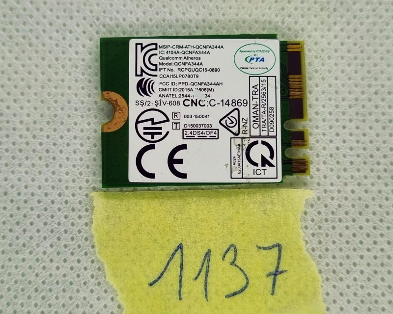 DELL DW1820 WLAN WiFi bežična 802.11ac NGFF kartica mrežnog modula QCNFA344A D4V21