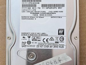 DT01ACA100 HDKPC03A0A02 1TB 3,5 SATA III tvrdi disk - originalni dijelovi za prijenosna računala Toshiba