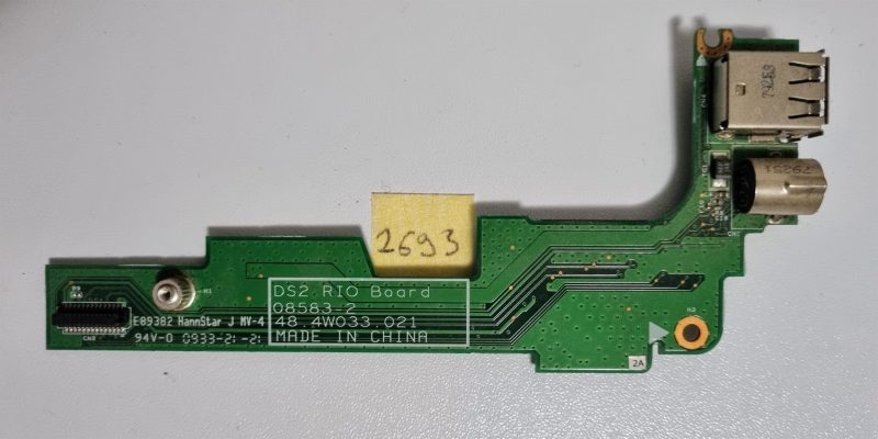 Dell INSPIRON 1525 DS2 RIO dijelovi prijenosnog računala S-Video USB SIM utor 48.4w033.021 originalna zamjena