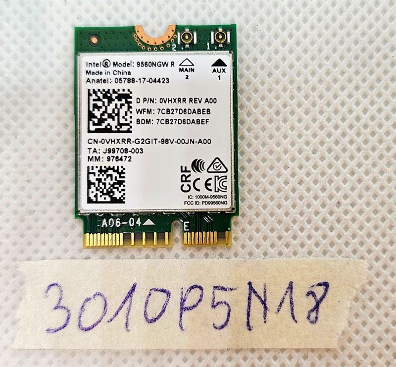 Dell Latitude 3500 prijenosno računalo 9560NGW R bežična WiFi kartica 0VHXRR originalna zamjena brza dostava