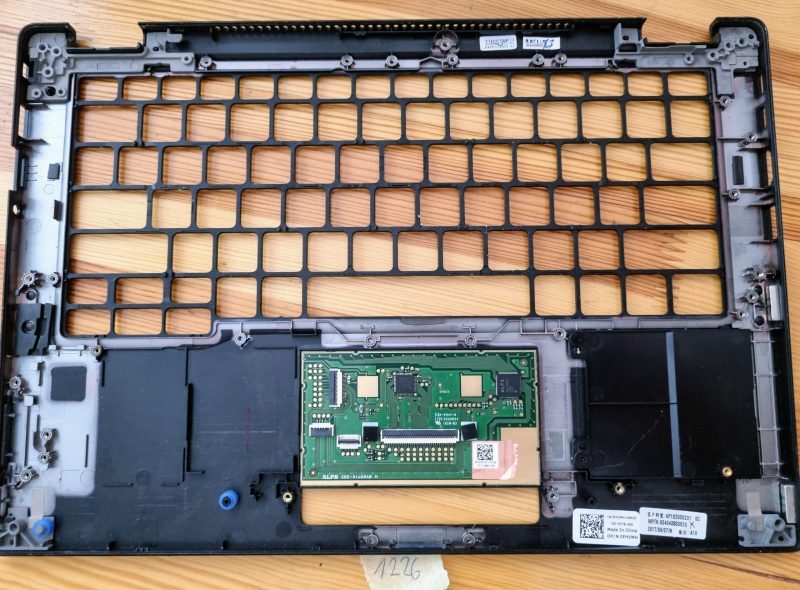 Dell Latitude 5289 7389 Sklop dodirne podloge s naslonom za ruku FHVMH 0FHVMH - Slika 2