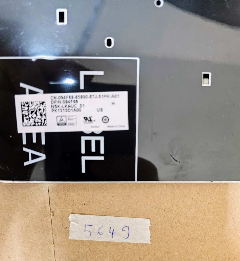 Dell Latitude 5480 14" originalna američka tipkovnica 94F68 PK1313D1A00 OEM - Slika 2