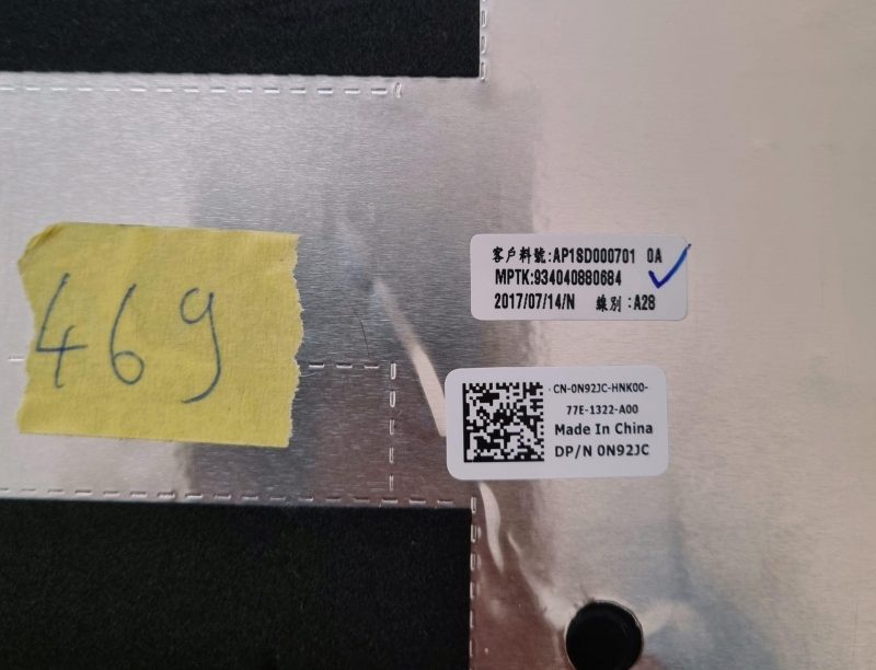 Dell Latitude E5480 5480 E5490 5490 LCD stražnji poklopac Gornji poklopac 0N92JC N92JC - Slika 2