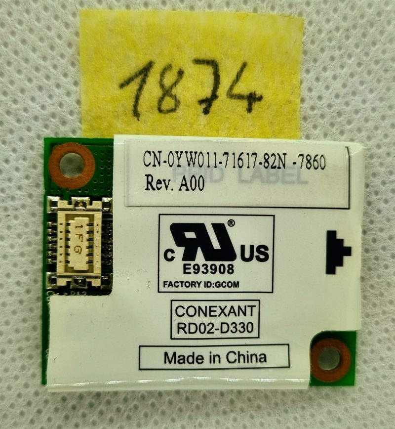 Dell Latitude E5530 56K kartica za modem YW011 0YW011 CN-0YW011