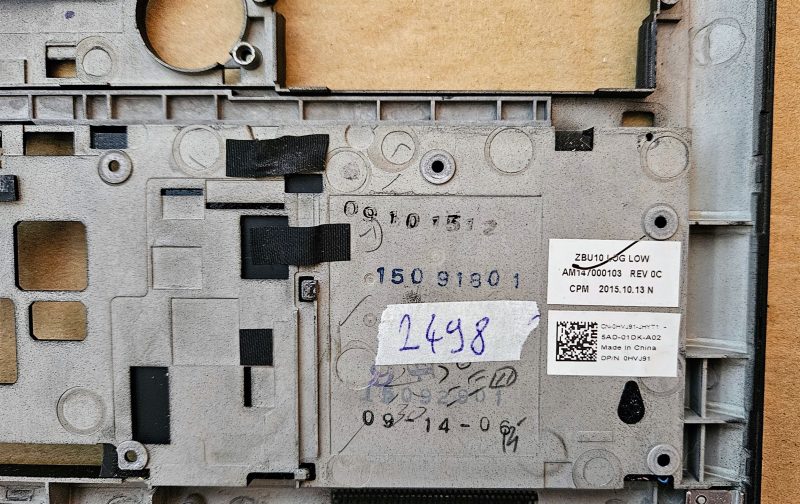 Dell Latitude E7450 LCD donja baza kućišta, poklopac okvira AMA01 HVJ91 dijelovi prijenosnog računala - Slika 3