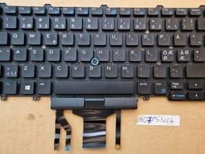 Dell Latitude E5450 E5470 E7470 E7450 tipkovnica 07TNDW NSK-LK1BC - originalna OEM zamjena za prijenosno računalo s pozadinskim osvjetljenjem