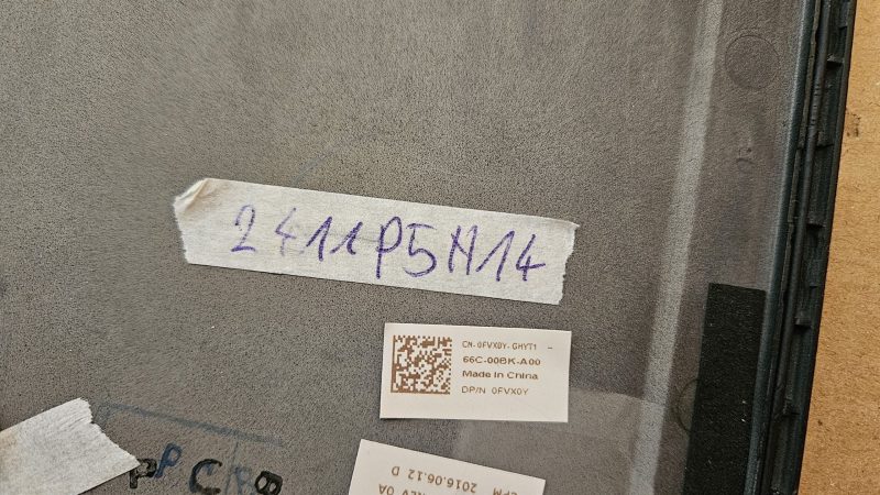 Gornji poklopac LCD zaslona Dell Latitude E7470 0FVX0Y FVX0Y - originalni zamjenski dio - Slika 2