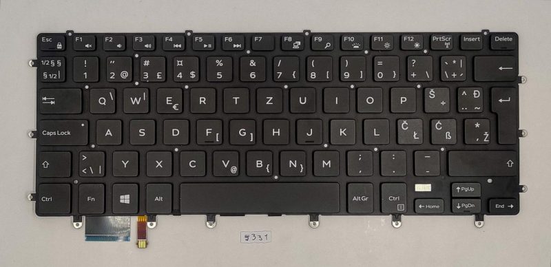 Tipkovnica za prijenosno računalo Dell Precision 5530 - originalni zamjenski dio
