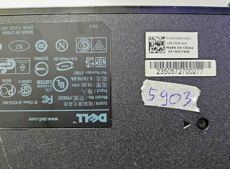 Dell USB-C priključna stanica M4600 CN-0CY640 CN-0HJVX1 testirani dijelovi prijenosnog računala - Slika 2