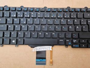 Rabljena originalna Dell Latitude E7250 tipkovnica Dell P/N 0wvfrg Zamjena