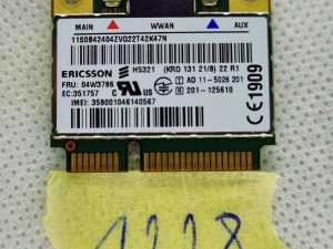 ERICSSON 3G BEŽIČNA WIFI KARTICA WWAN H5321 FRU:04W3786 UMTS 850/900/1900/2100