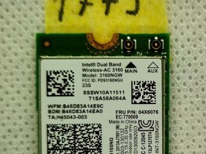 Intel Dual Band Wireless-AC 3160 3160NGW NGFF Bluetooth 4.0 WiFi WLAN kartica 28D9J
