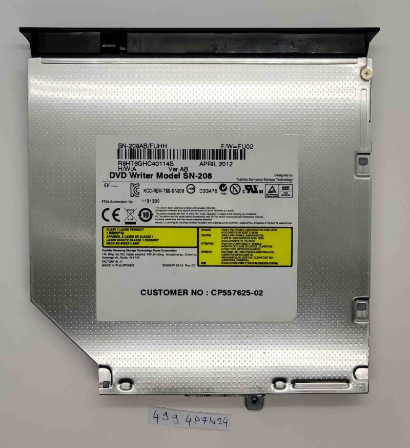 Fujitsu Lifebook AH531 DVD snimač BLU-RAY ROM CP557625-02